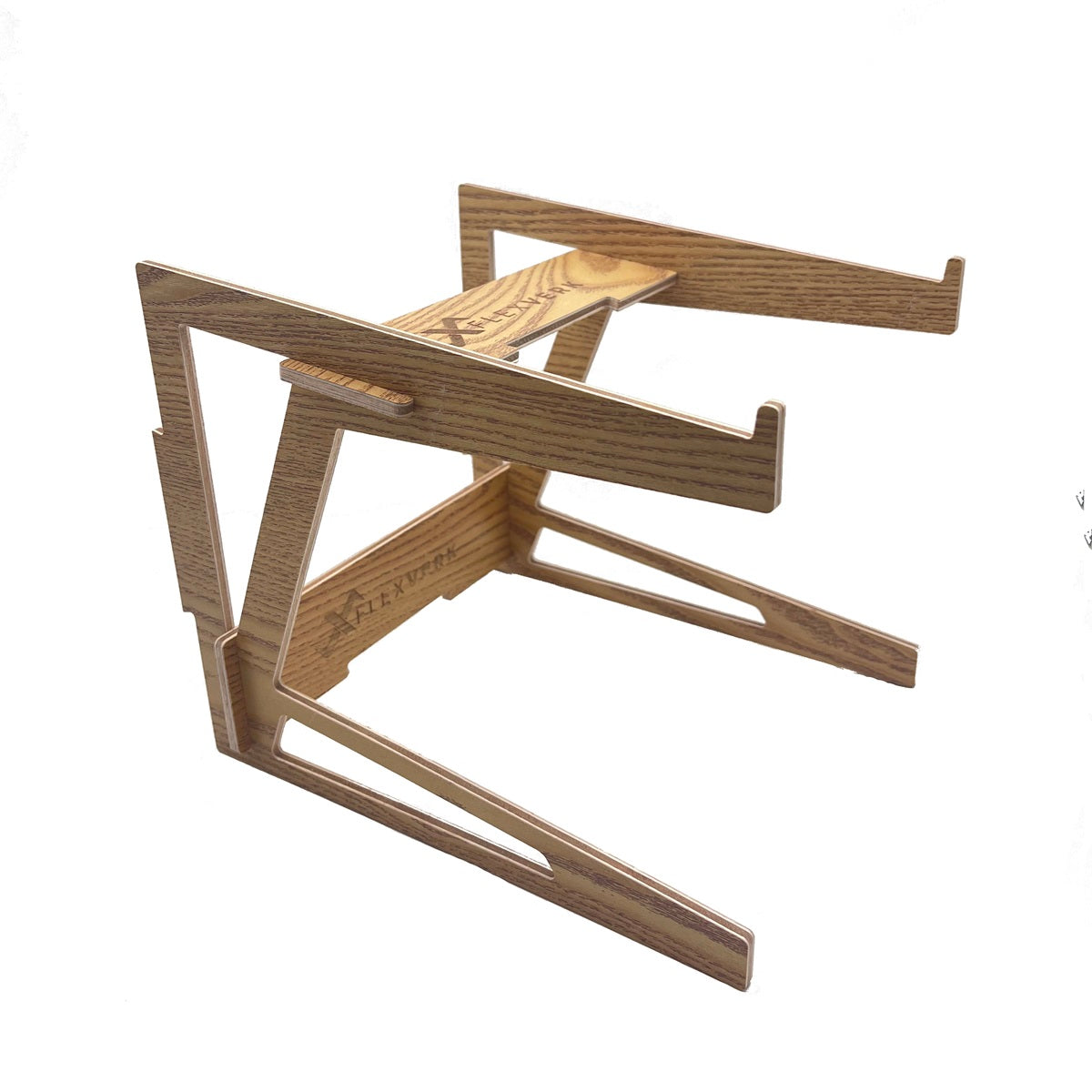 FlexVerk Natural Wood Laptop Riser