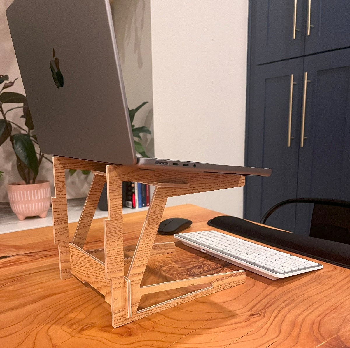 FlexVerk Natural Wood Laptop Riser