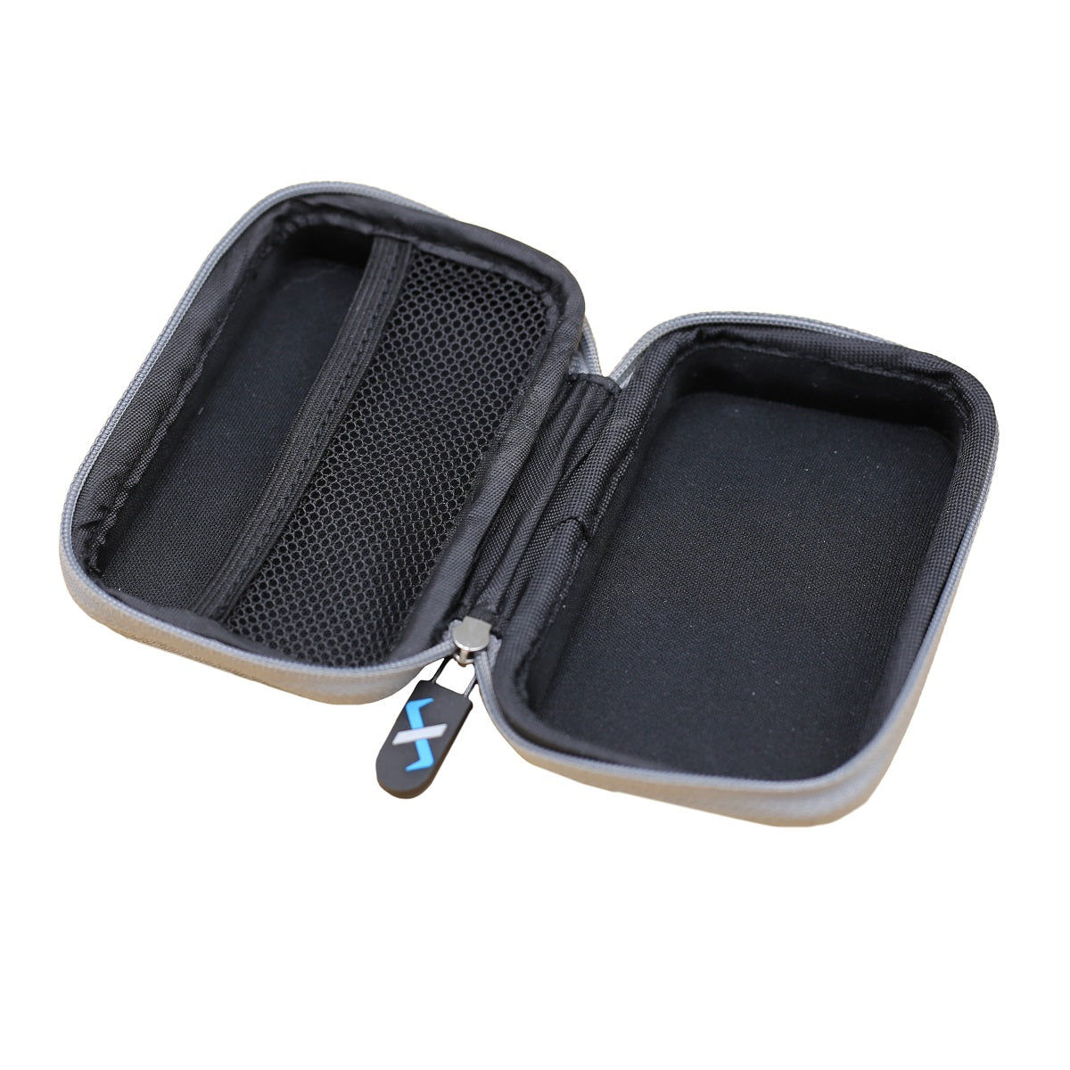 FlexVerk zipper accessory case open showing the interior